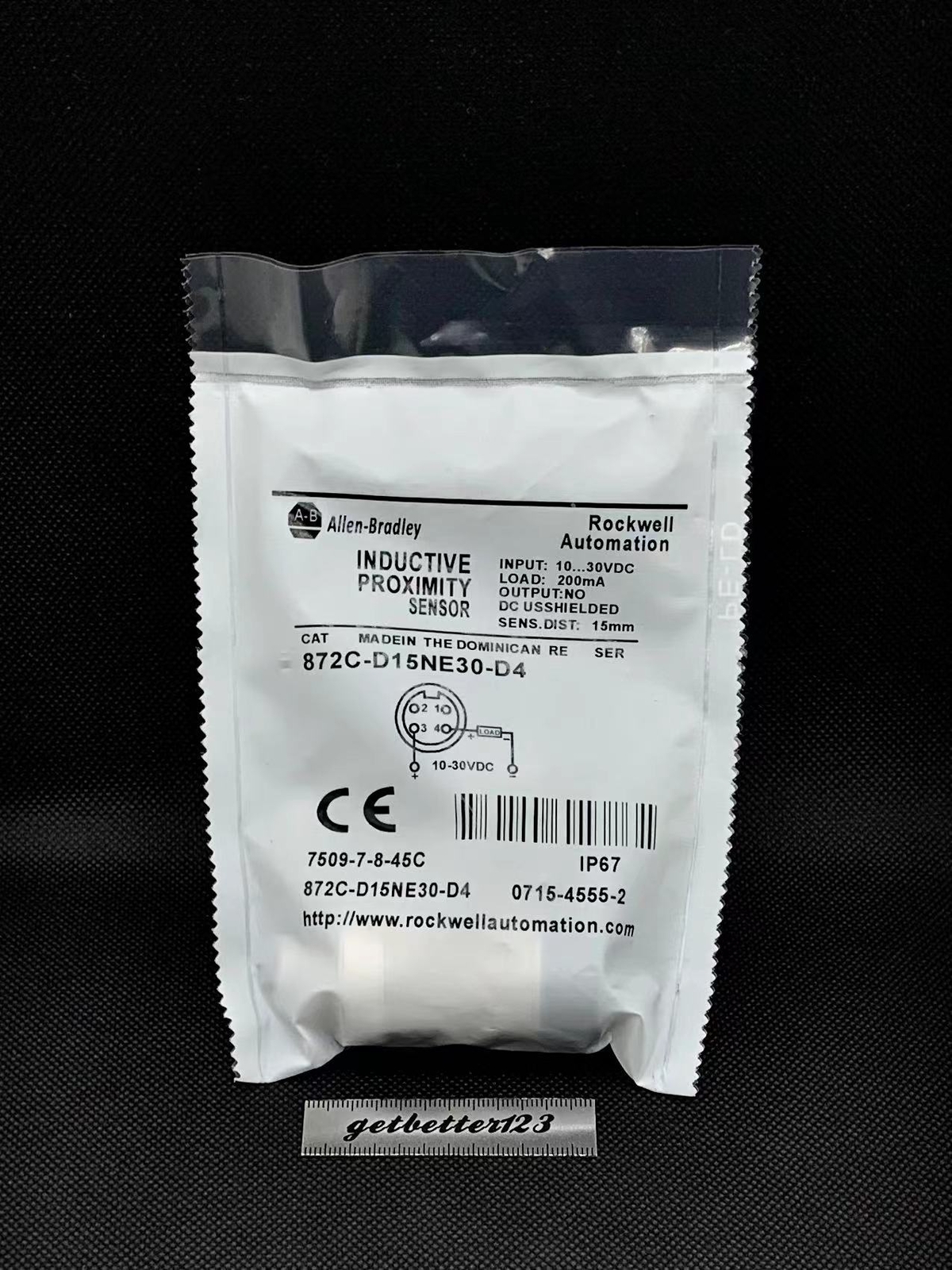 872C-D15NE30-D4 Proximity Switch Sensor for Allen Bradley