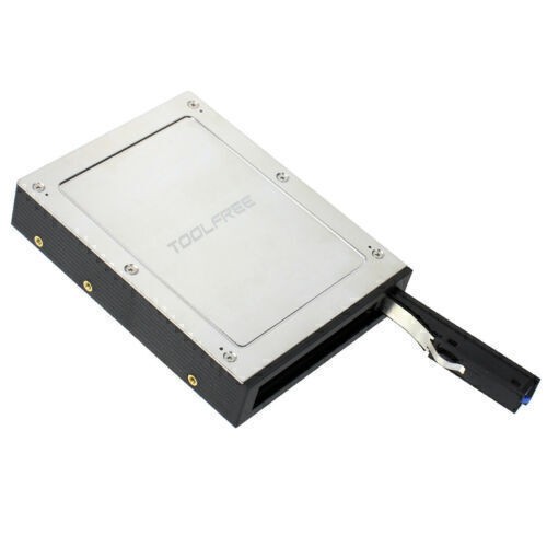 SATA III Tray-Less Mobile Rack 2.5″ Internal Floppy Bay for HDD SSD Hard Drive
