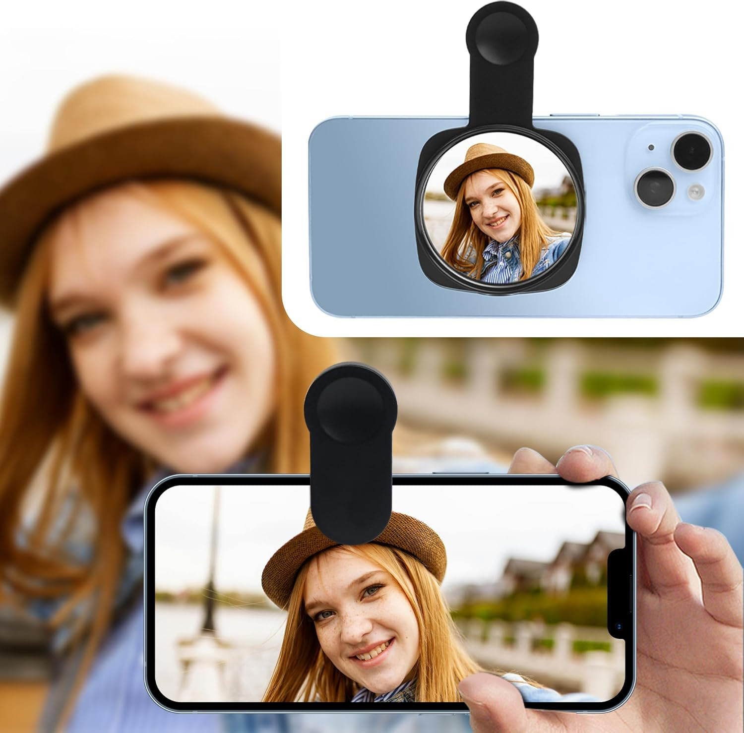 Phone Rear Camera Selfie Mirror – See How You Look in the Back Camera – for High