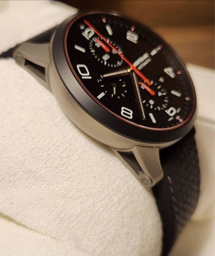 Montblanc automatic watch TimeWalker urban speed Chronograph black men w/box