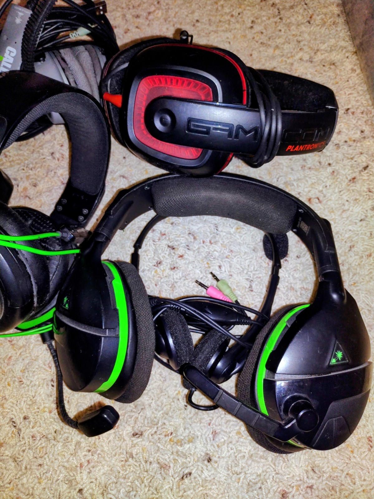 Lot of 6 Gaming Headsets, Turtle Beach, Call of Duty MM3, Gamecon ETC. As/Is