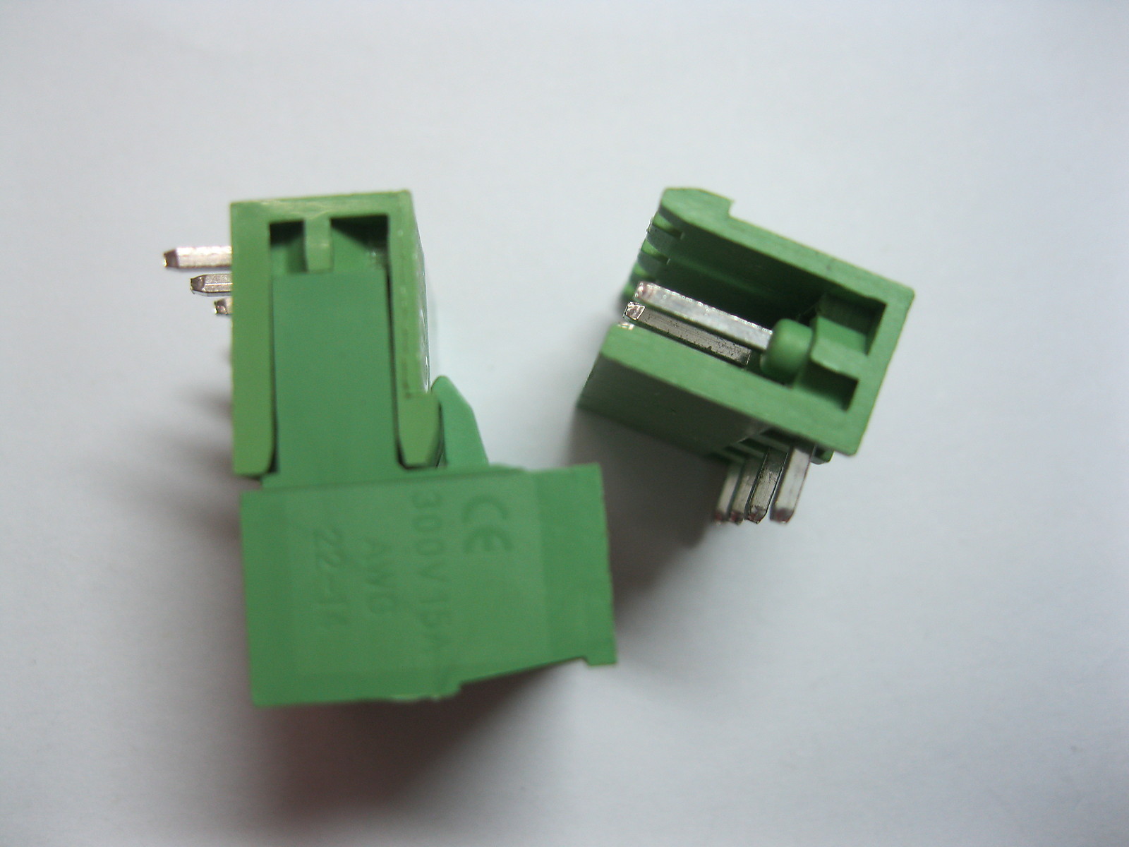 10 pcs 5.08mm Angle 6 pin Screw Terminal Block Connector Pluggable Type Green