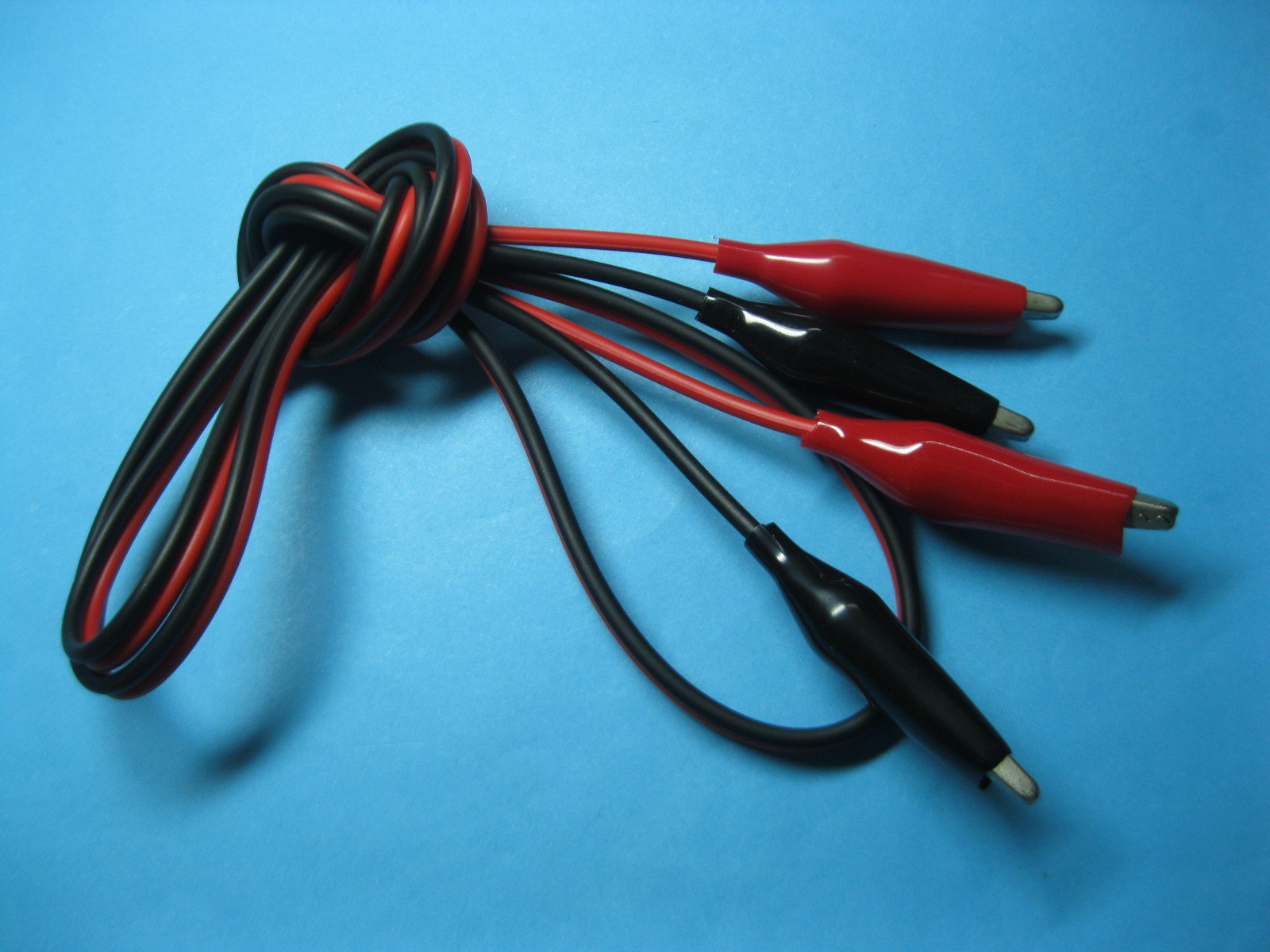 20 pcs Alligator Clip to Alligator Clip Test Lead Cable Red & Black 100cm