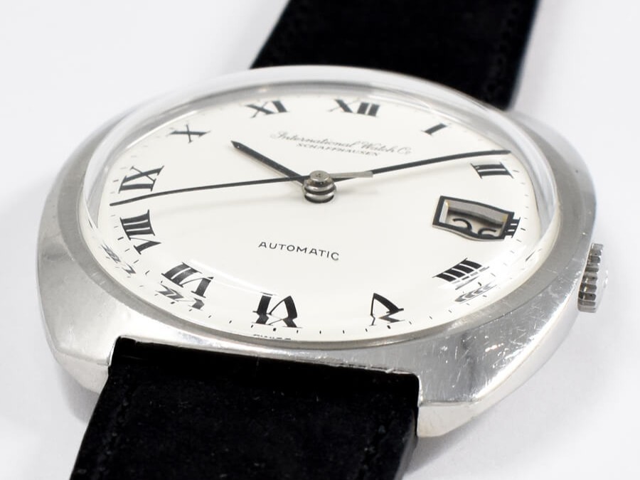 IWC White Roman SSｘLeather Original Dial 1970 WhiteｘBlack Automatic Overhaul