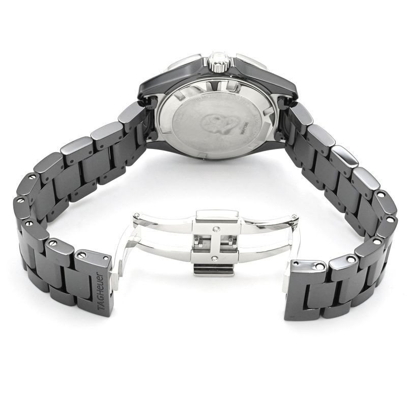 TAG Heuer Ladies Aquaracer WAY1395.BH0716 Black Ceramic Diamond Quartz Watch