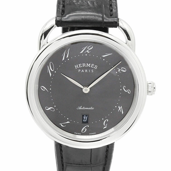 Hermes Arceau AR7.710 Gray Dial Stainless Steel Men’s Automatic Watch 41mm