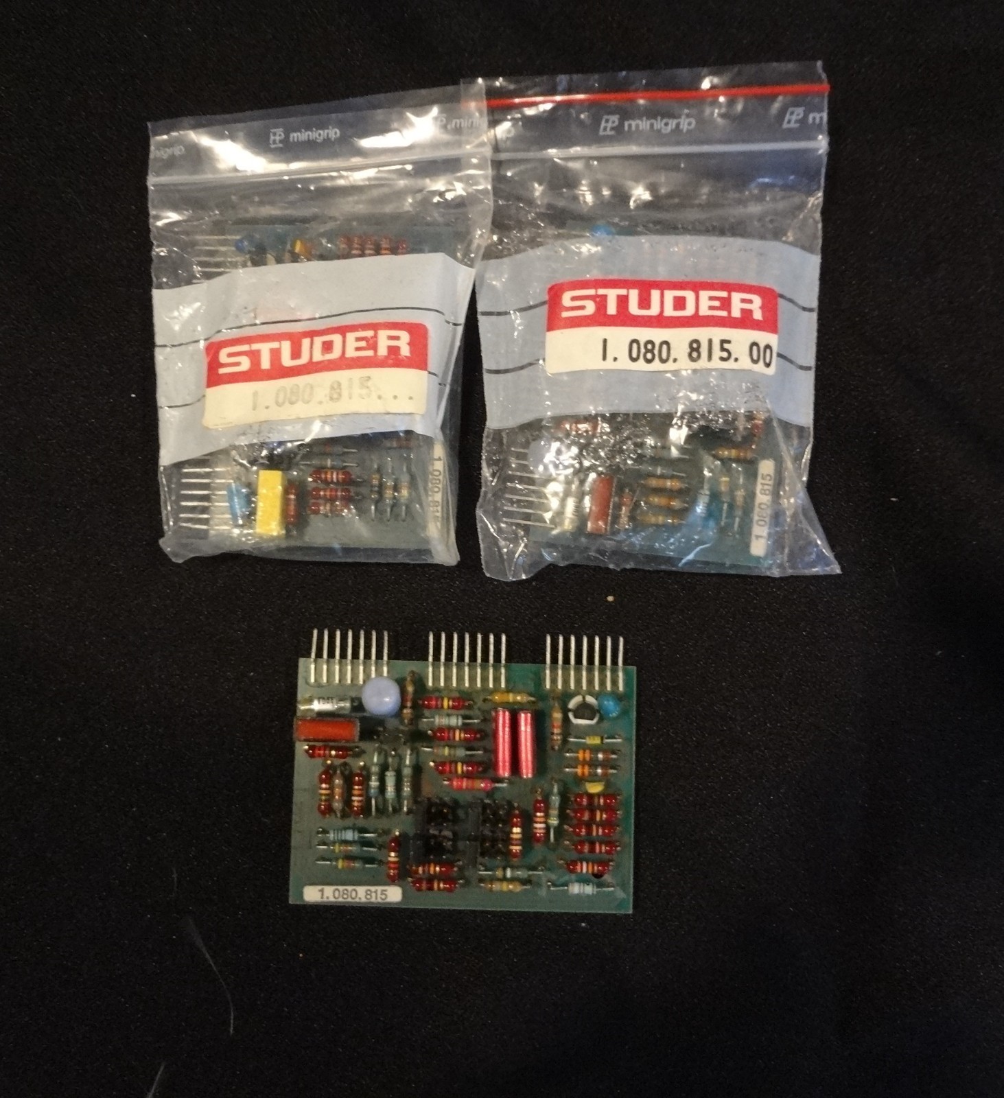 Studer A80VU Mk. II – Various Repro/Sync EQ Cards – pn: 1.080.815/871/875