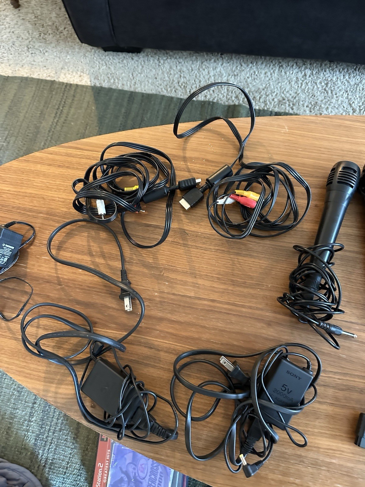 Sony PlayStation Mixed Lot – Controllers, Memory Card, Microphones, Cables