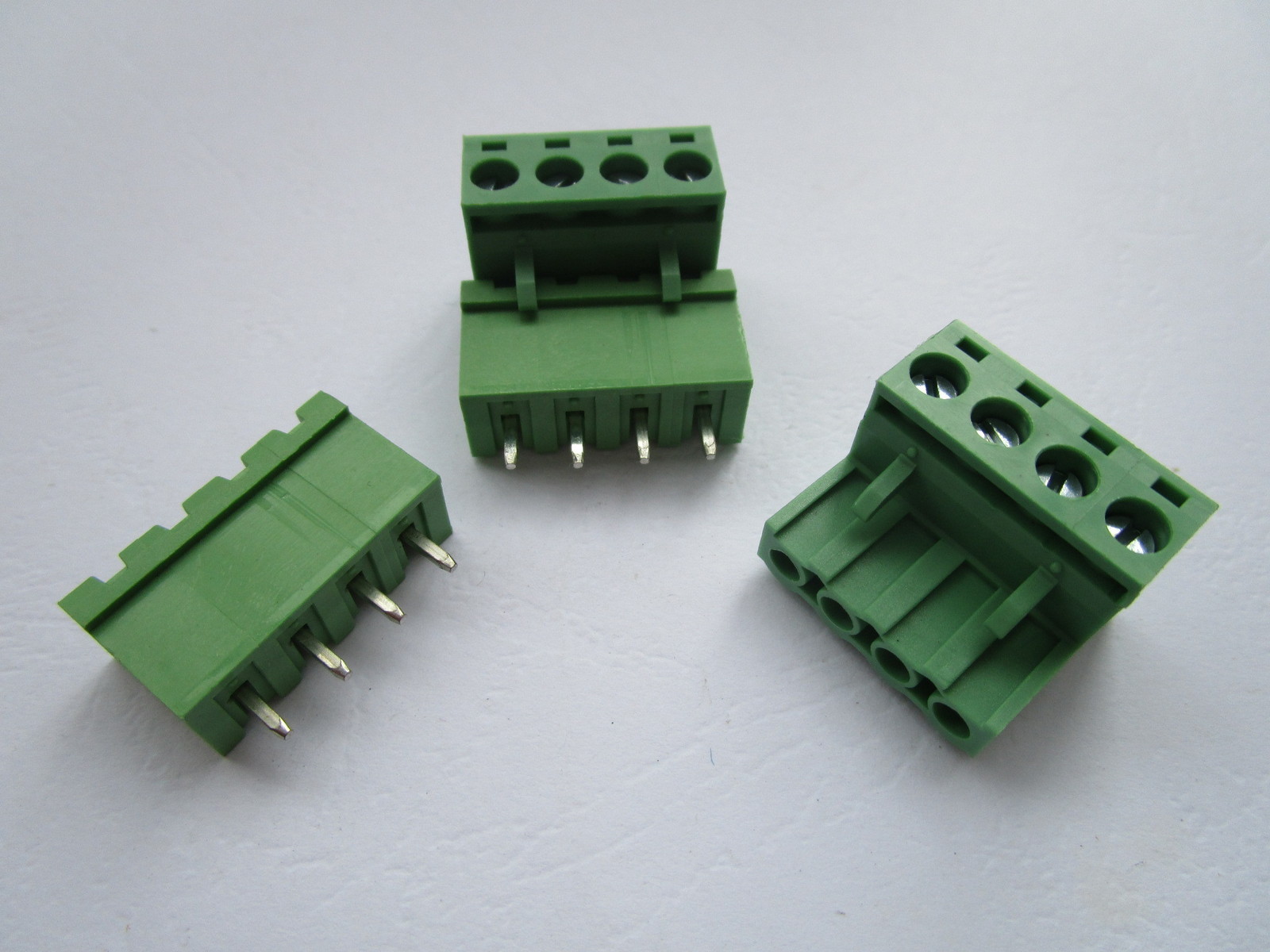 200 pcs Close Straight 4pin 5.08mm Screw Terminal Block Connector Pluggbale Type