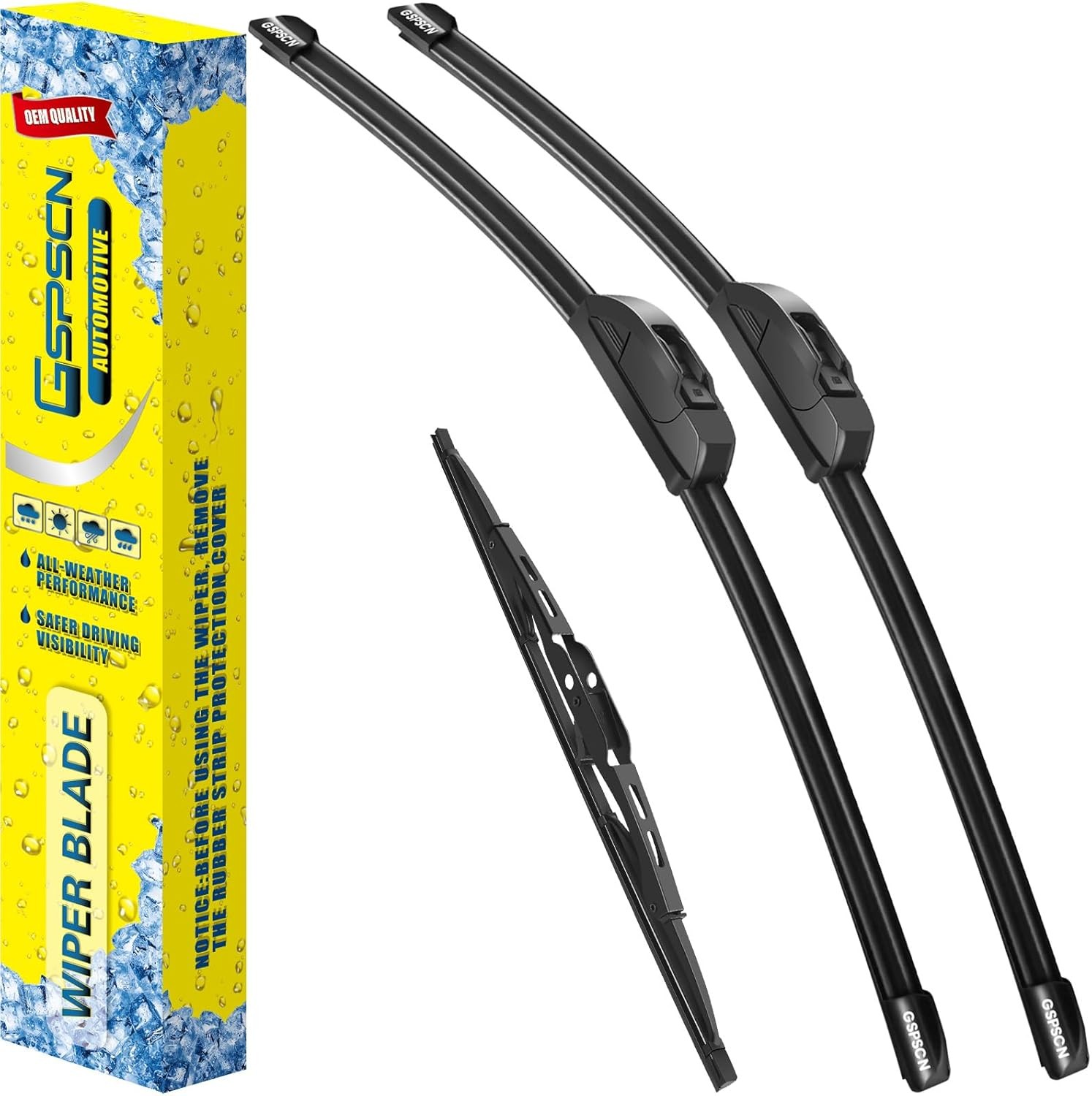 GSPSCN 3 Wipers Replacement for Jeep Grand Cherokee 2004 2003 2002 2001 2000 199