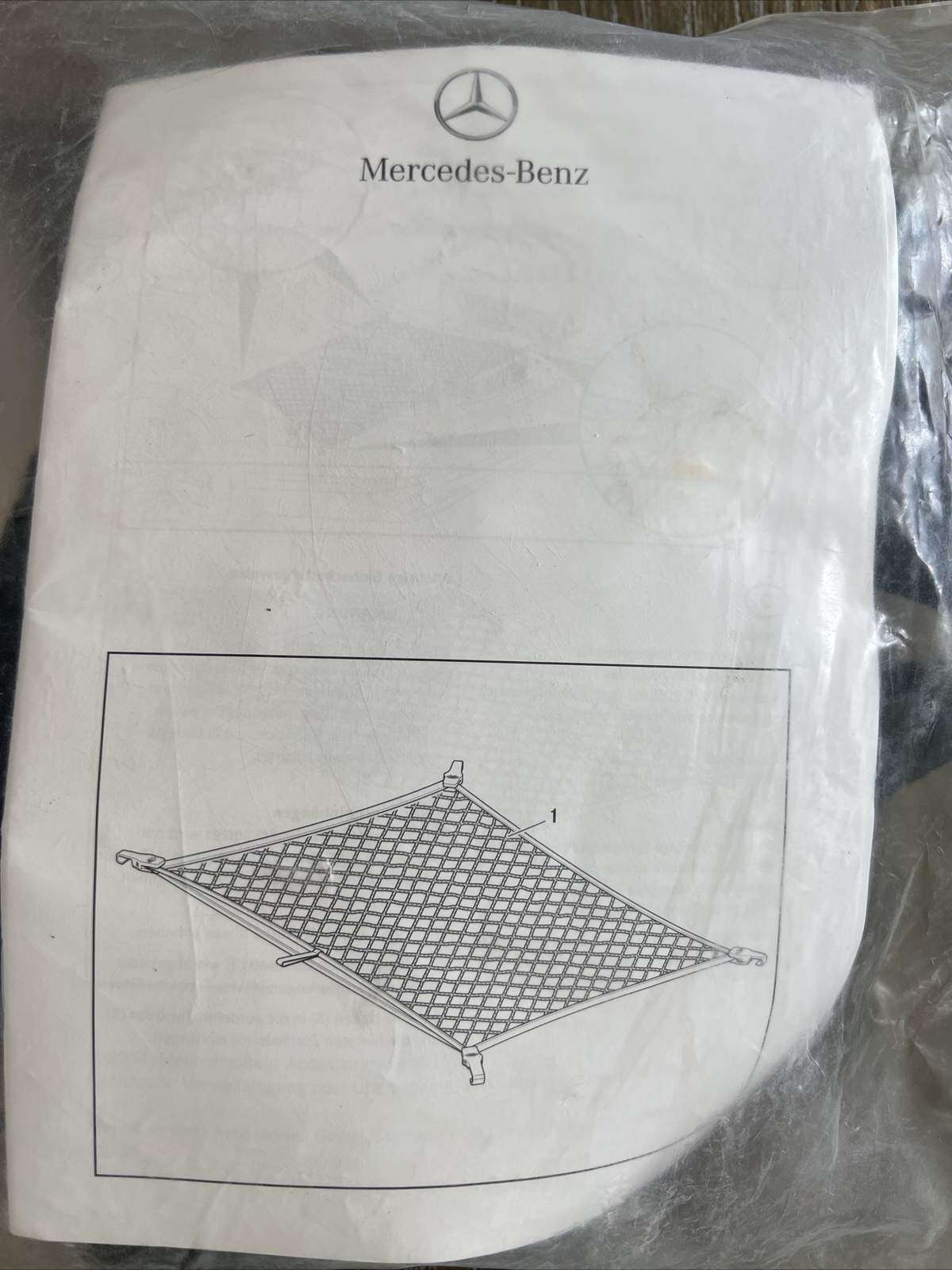 Mercedes-Benz OEM Rear Trunk Cargo Luggage Net Black A2058600374 W205 C-Class