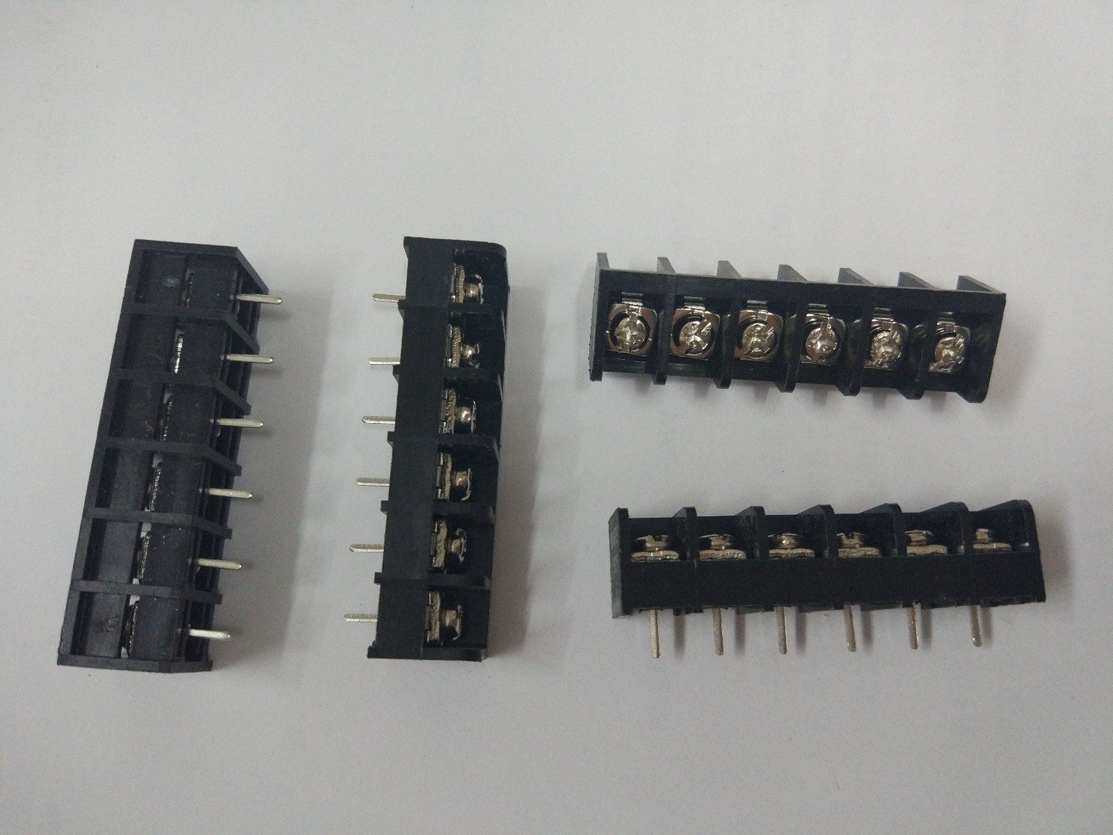150 pcs Black 6 pin 6.35mm Screw Terminal Block Connector Barrier Type DC29B New