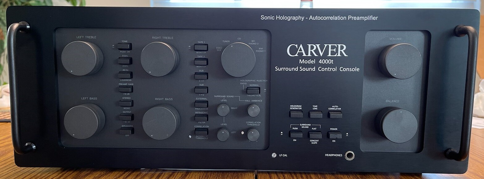 CARVER 4000t Faceplate, Black with Handles and Hardware