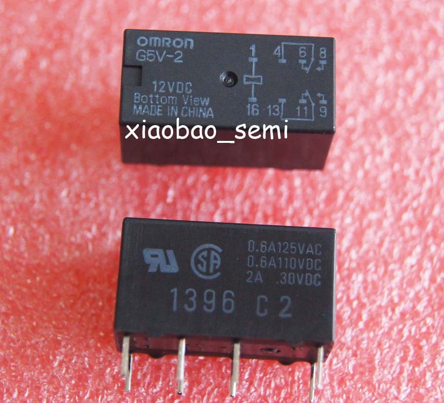 50PCS G5V-2-12VDC G5V-2-DC12V Relay ORIGINAL OMRON 8PINS