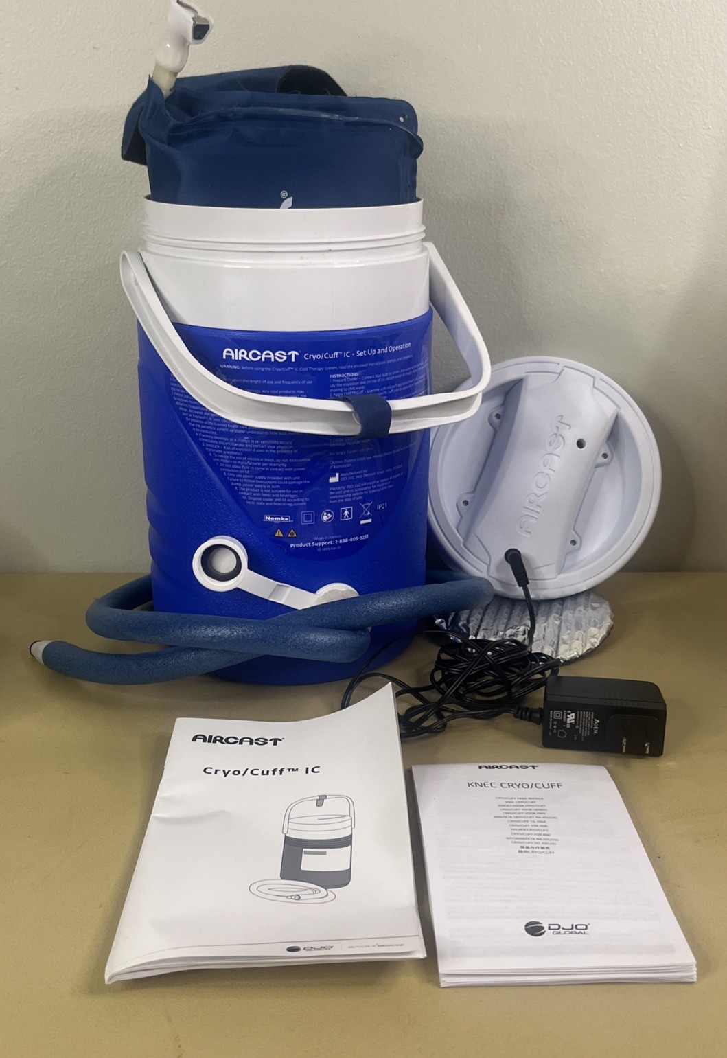 Cryo/Cuff Cryocuff Cooler Therapy Motorized IC Compression Knee Large Size