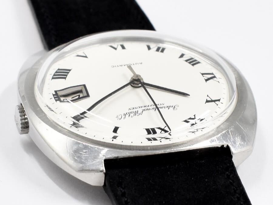 IWC White Roman SSｘLeather Original Dial 1970 WhiteｘBlack Automatic Overhaul
