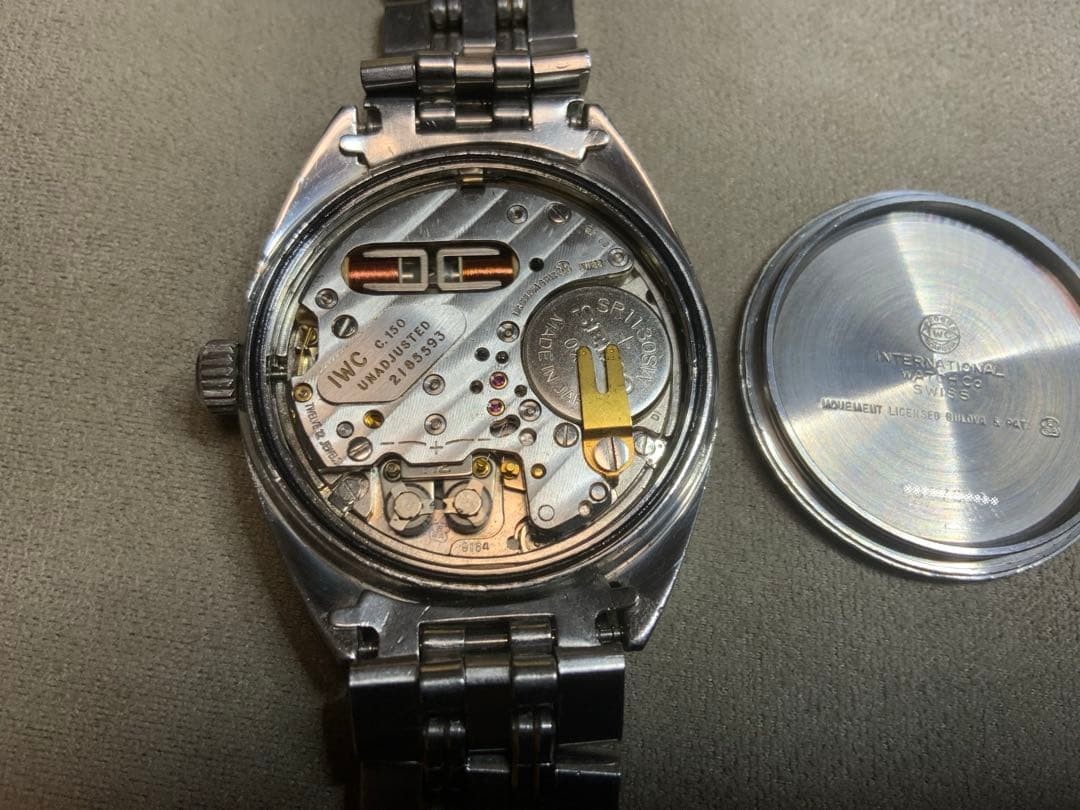 IWC Schaffhausen Electronic 2231A SS Original Dial Blue Automatic(Cal.150) Rare