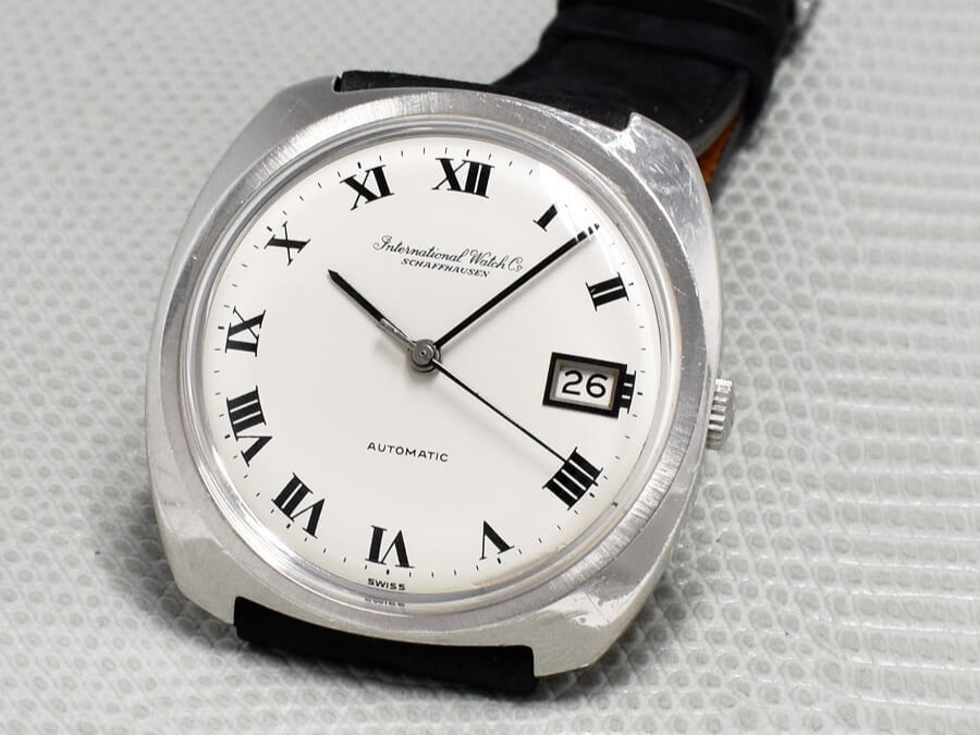 IWC White Roman SSｘLeather Original Dial 1970 WhiteｘBlack Automatic Overhaul