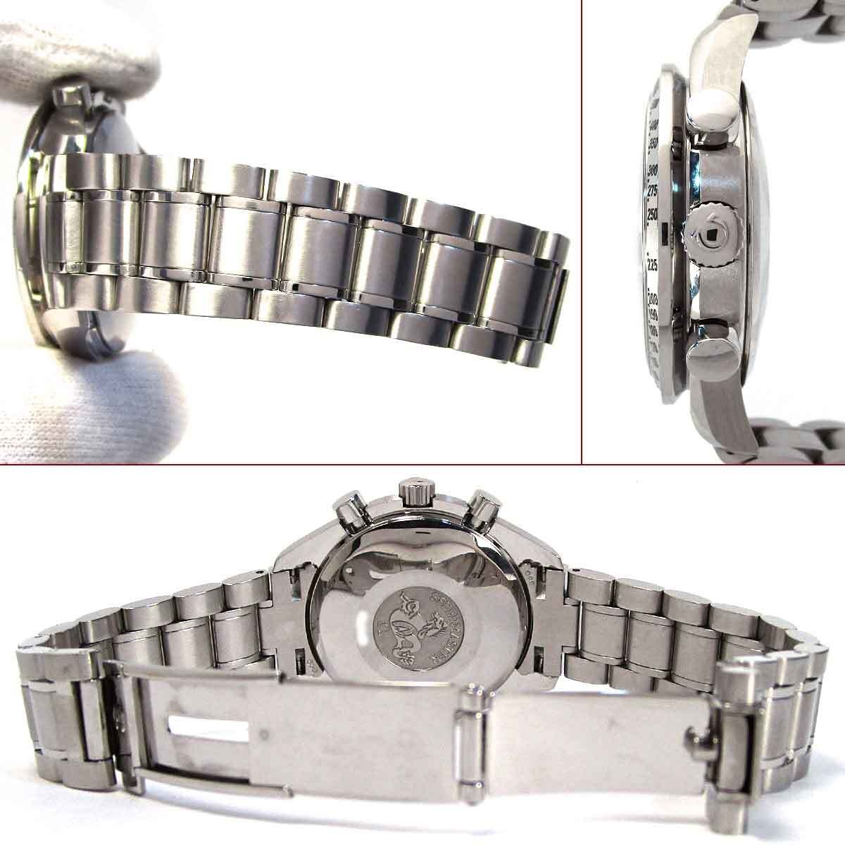 OMEGA Speedmaster Day-Date Triple Calendar Watch SS Auto Black Dial 3523.80 Mens