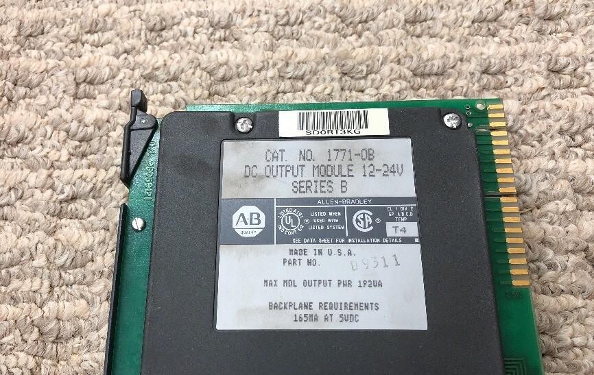 Allen-Bradley 1771-0B DC OUTPUT Module 12-24V + 1771-WA SERIES B