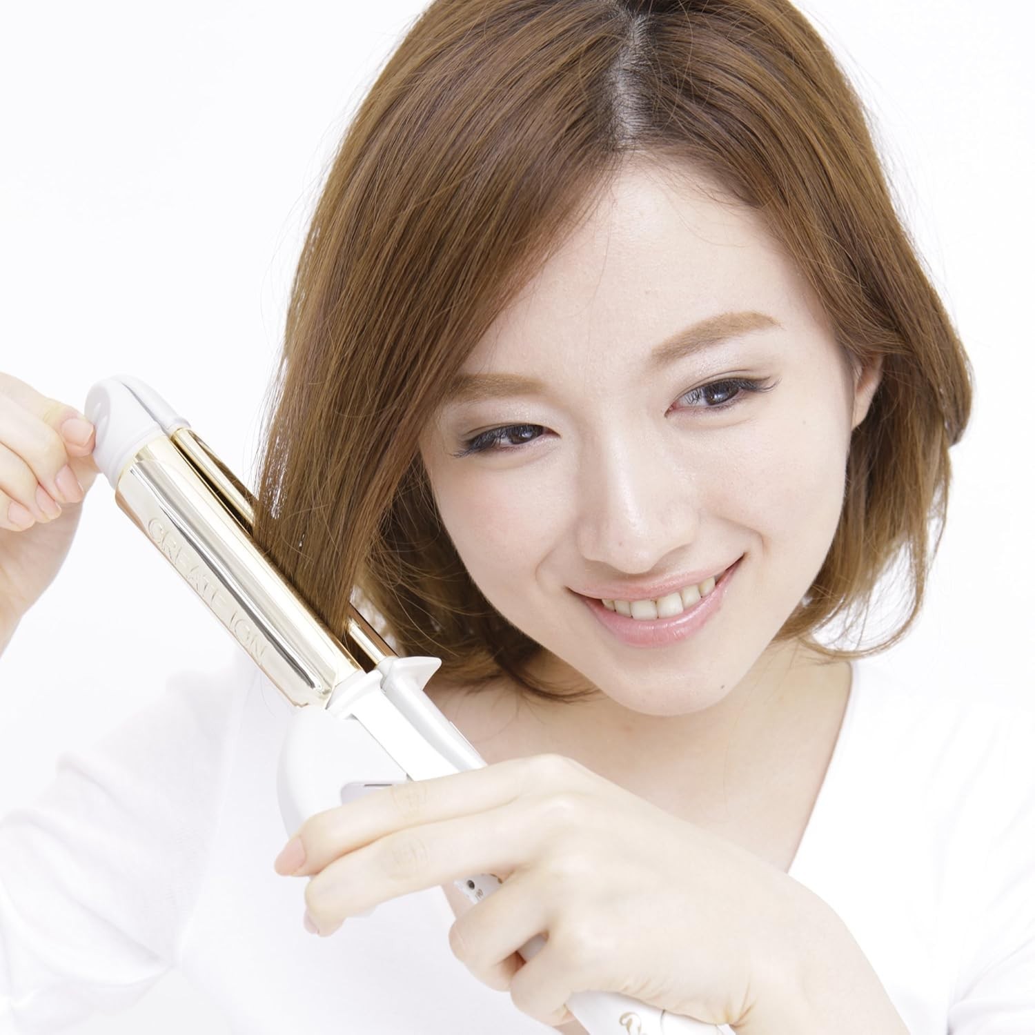 Create Ion Hair Iron Grace Clever II 32mm SSC-W32W 100-240V from Japan