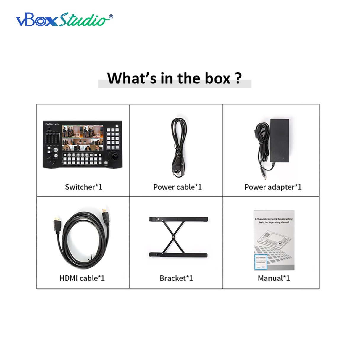 vBoxStudio® – SP8 – PTZ Switch 8 Channel NDI Switcher and PTZ Controller