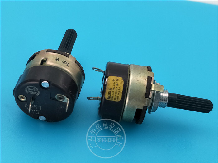 1PC Japan Noble A9S1 TV3 Rotary Power switch 2pins 250V 8A length 25mm