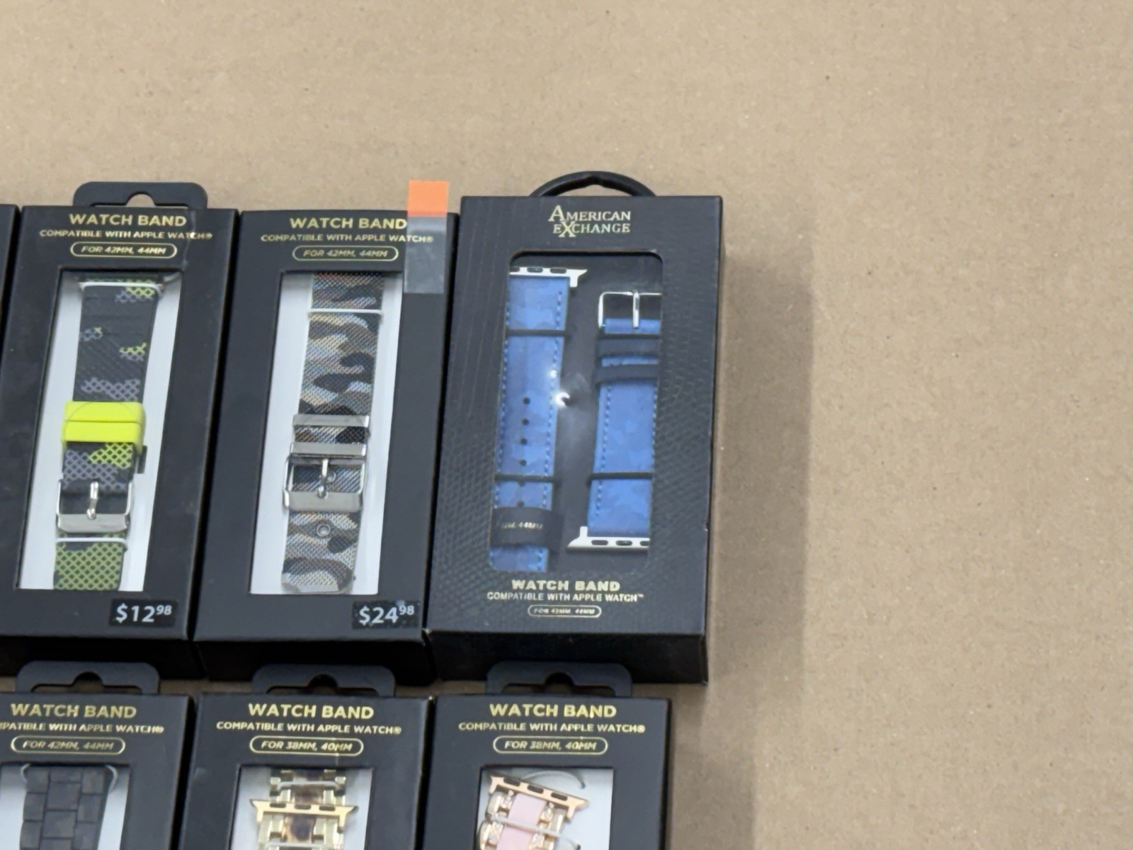 AMAZON WHOLESALE LOT OF 19 APPLE WATCH BANDS AMERICAN EXCHANGE