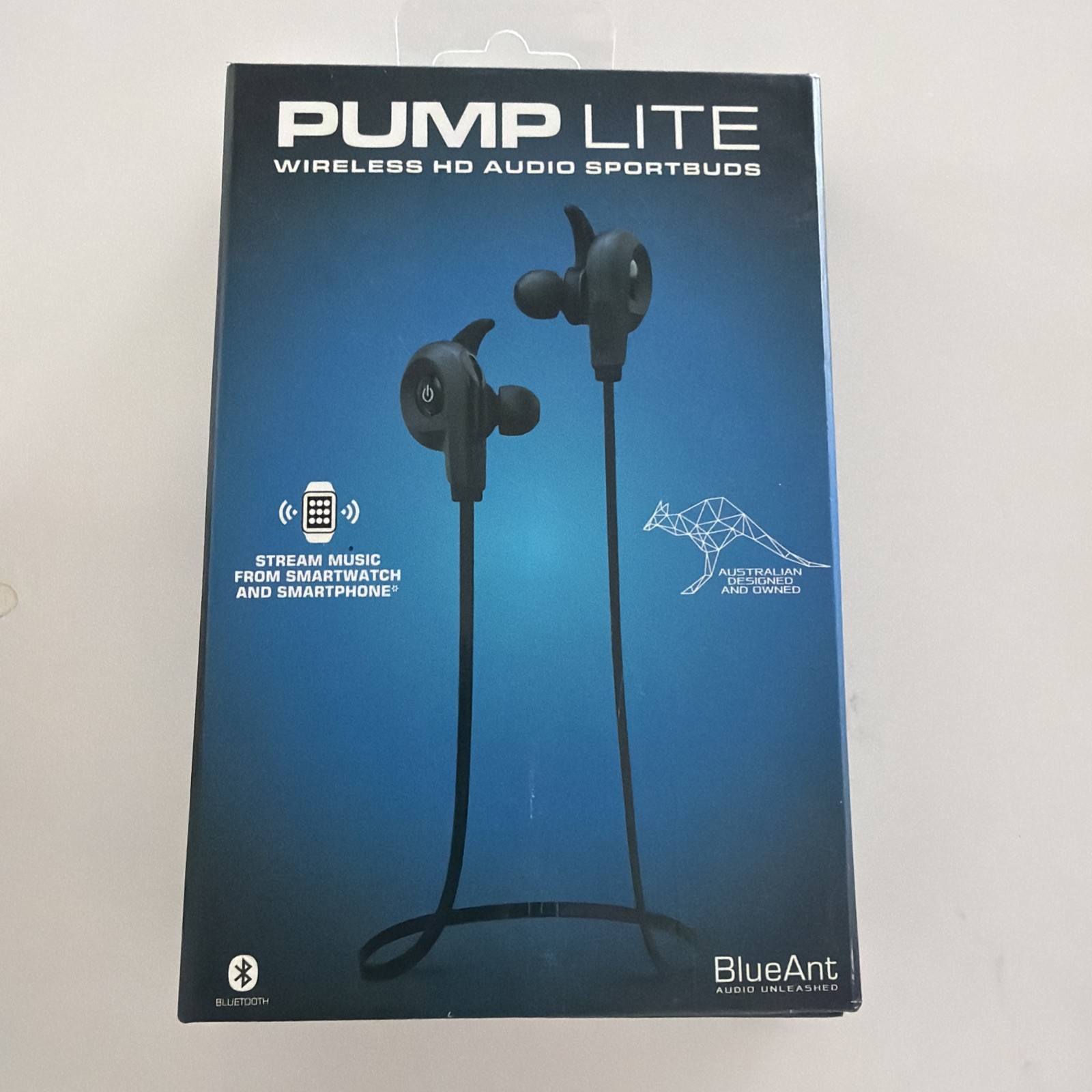 BlueAnt – Pump Lite HD Wireless Sportsbuds, IP54 Sweat-Proof – Black New