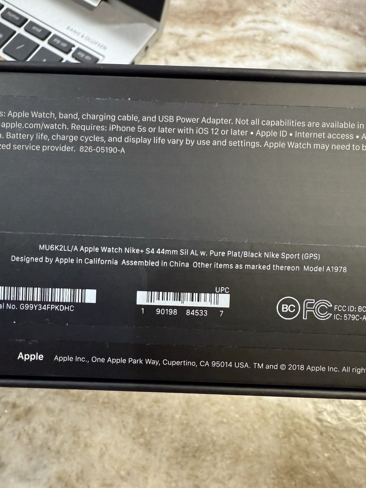 Apple Watch Box With All Directions And Internal Boxes. ALL EMPTY boxes/inserts