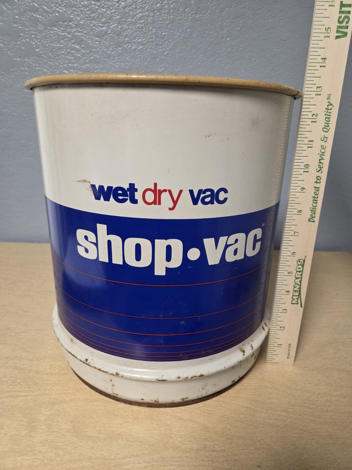 Vintage Shop Vac Canister Used For Decoration Or Replacement