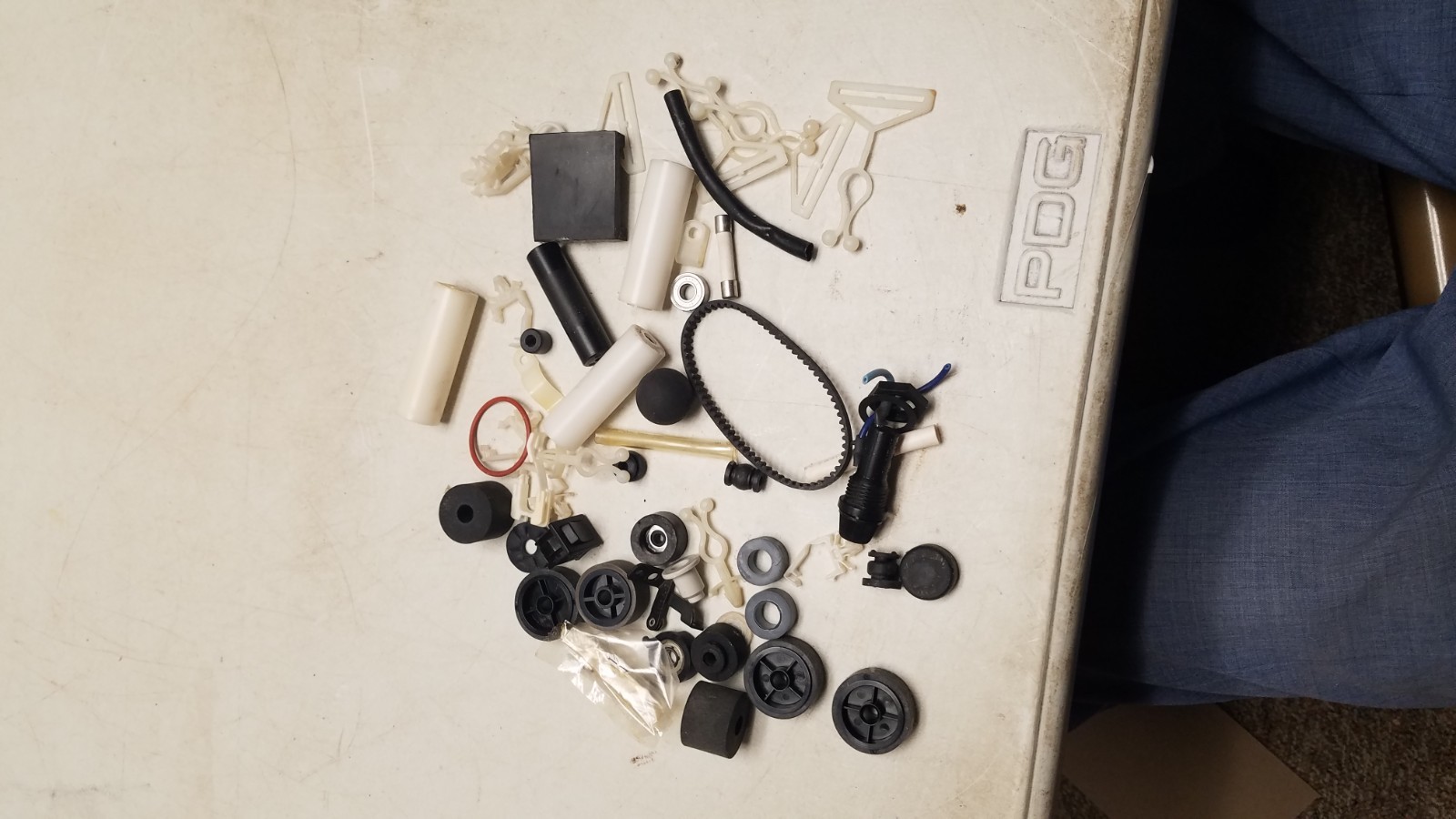 Miscellaneous Lot of Wheels, Wire Clips, Etc. (D)