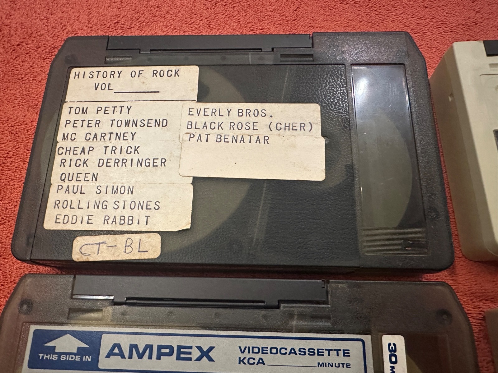 6x AS-IS Lot Vintage U-Matic Tapes – History of Rock, Tom Petty, Queen, Etc