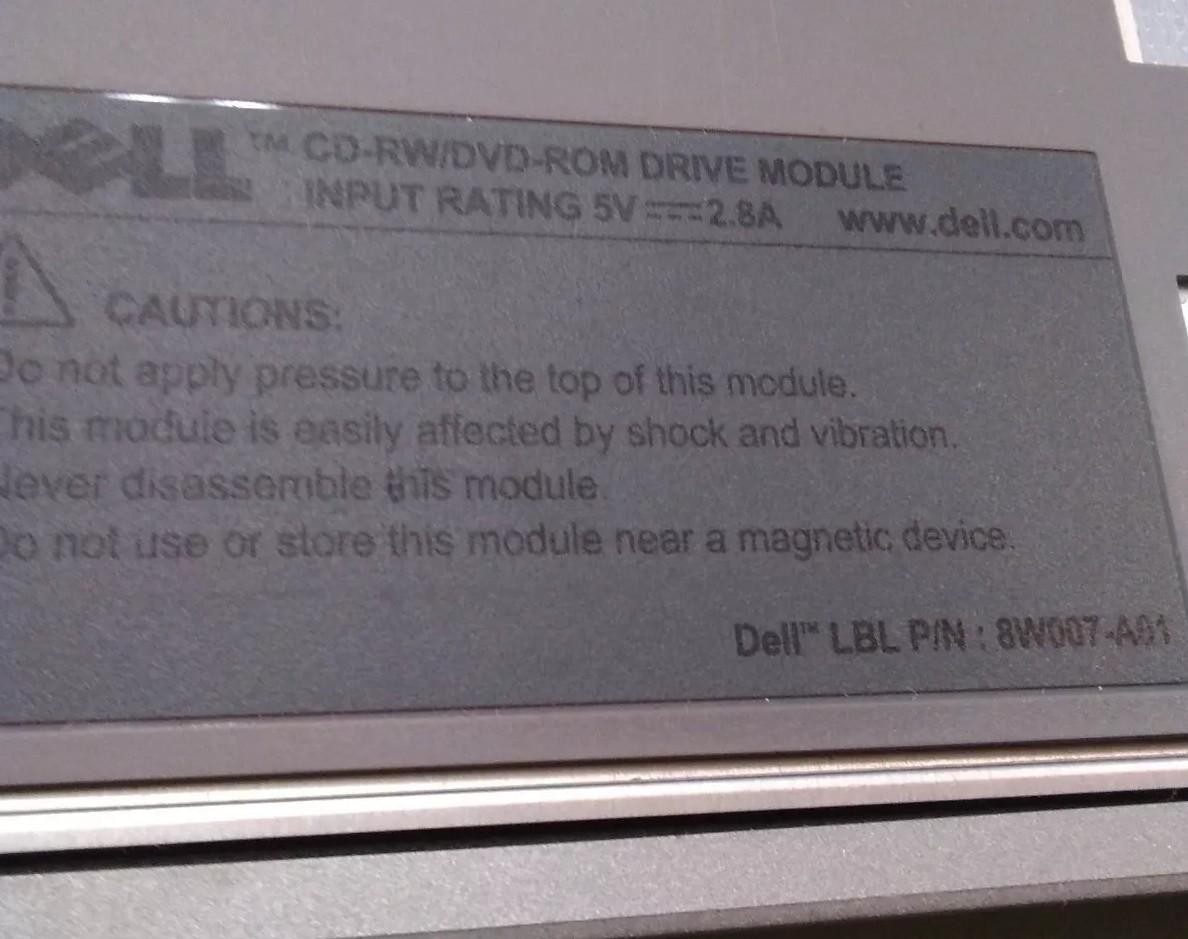 Dell CD-RW/DVD-ROM DRIVE MODULE 0MK845 BW007-A01 TS-L462D