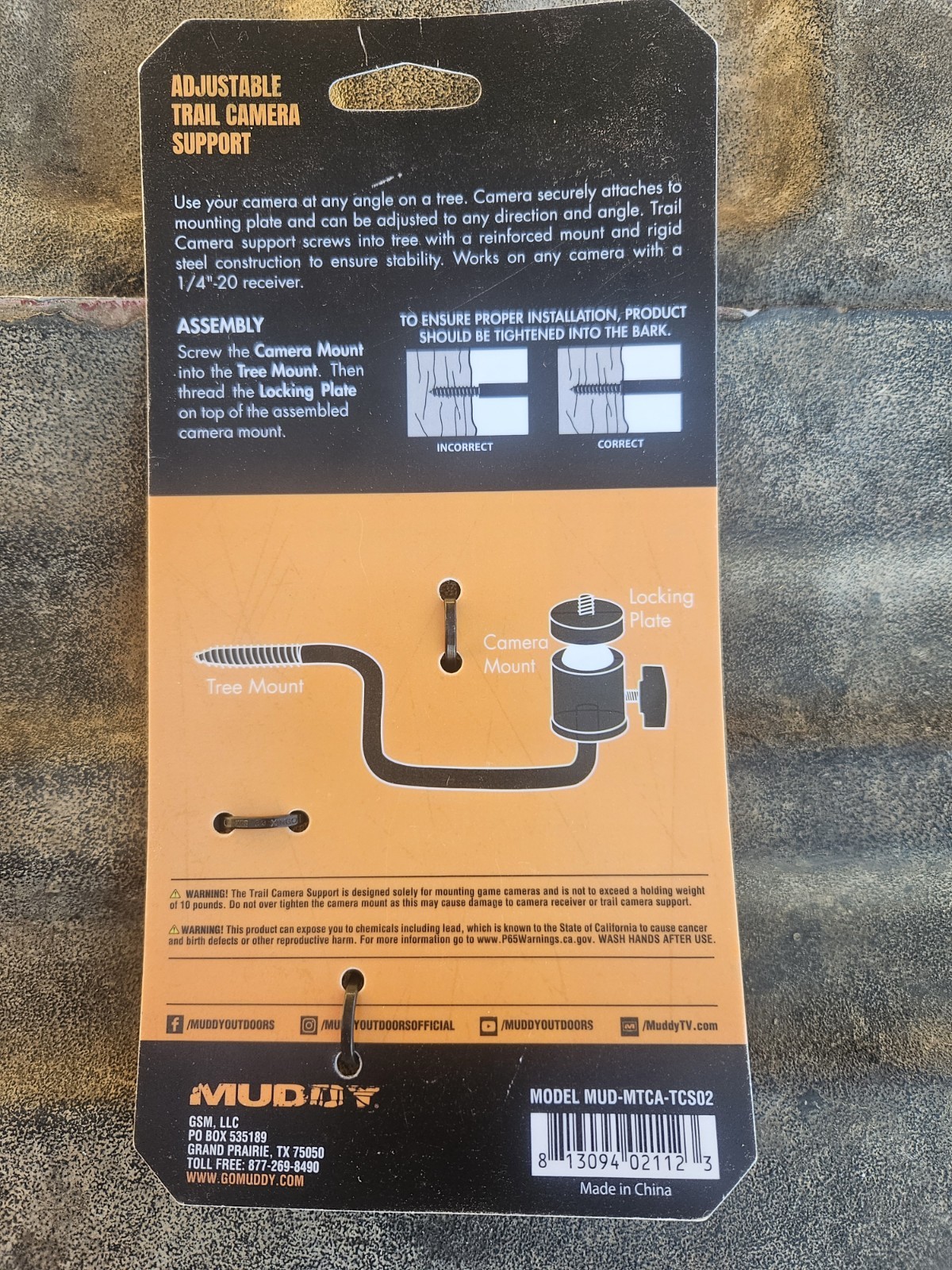 NEW Muddy Adjustable Trail Camera Support | Durable Steel Portable