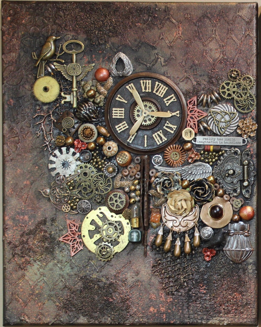 Steampunk 2 pounds MIXED LOT of salvaged items, Parts, mini pieces-GH6