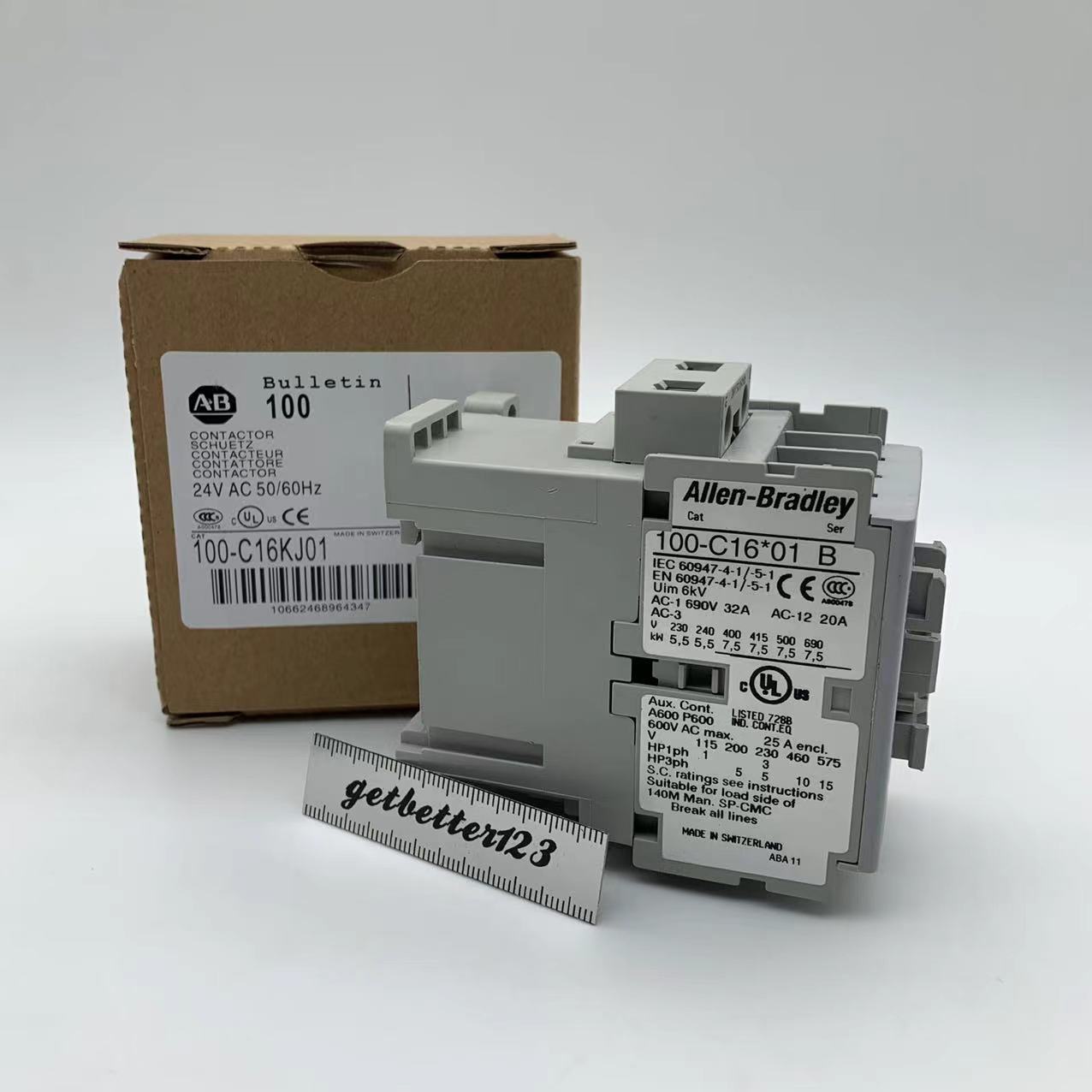 1pc Allen-Bradley 100-C16*01 100-C16KJ01 AC contactor 24VAC normally OFF