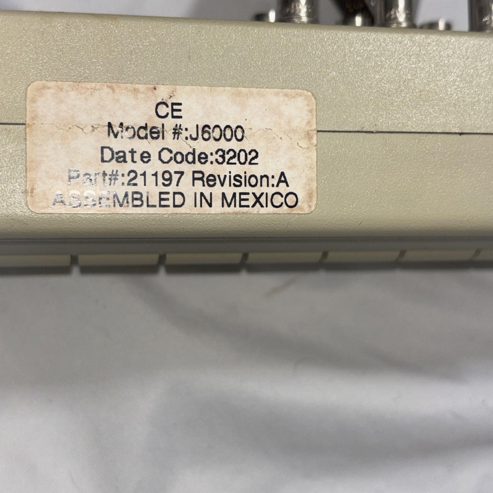 Media Brand Vintage 90S Breakout Box Model J 6000 Part # 21197 Media Production