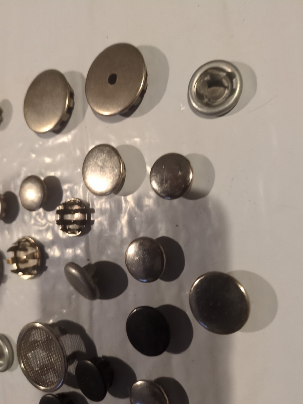 Mixed Lot of CHROME HOLE BLANKING Delete PLUGS RADIO Electric Screen BLANKS Etc.