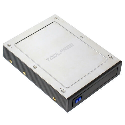 SATA III Tray-Less Mobile Rack 2.5″ Internal Floppy Bay for HDD SSD Hard Drive