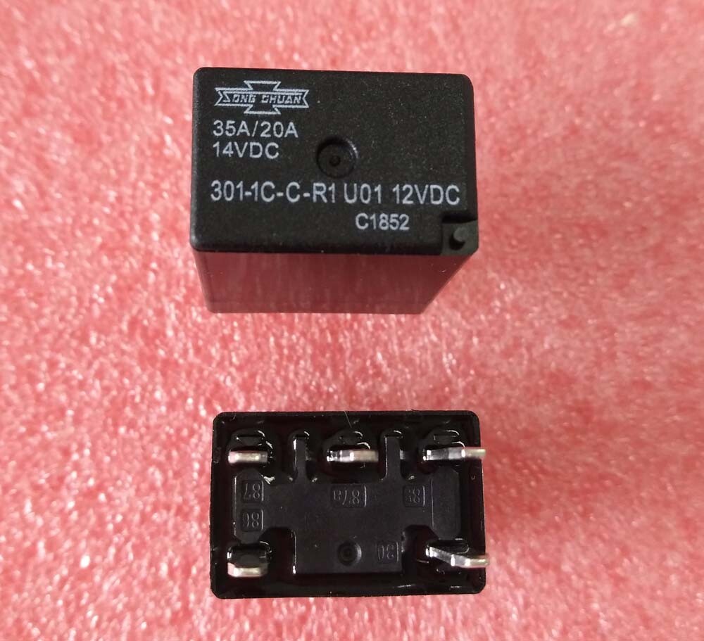 2PCS New 301-1C-C-R1-U01 12VDC Songchuan Automotive relays 5pins