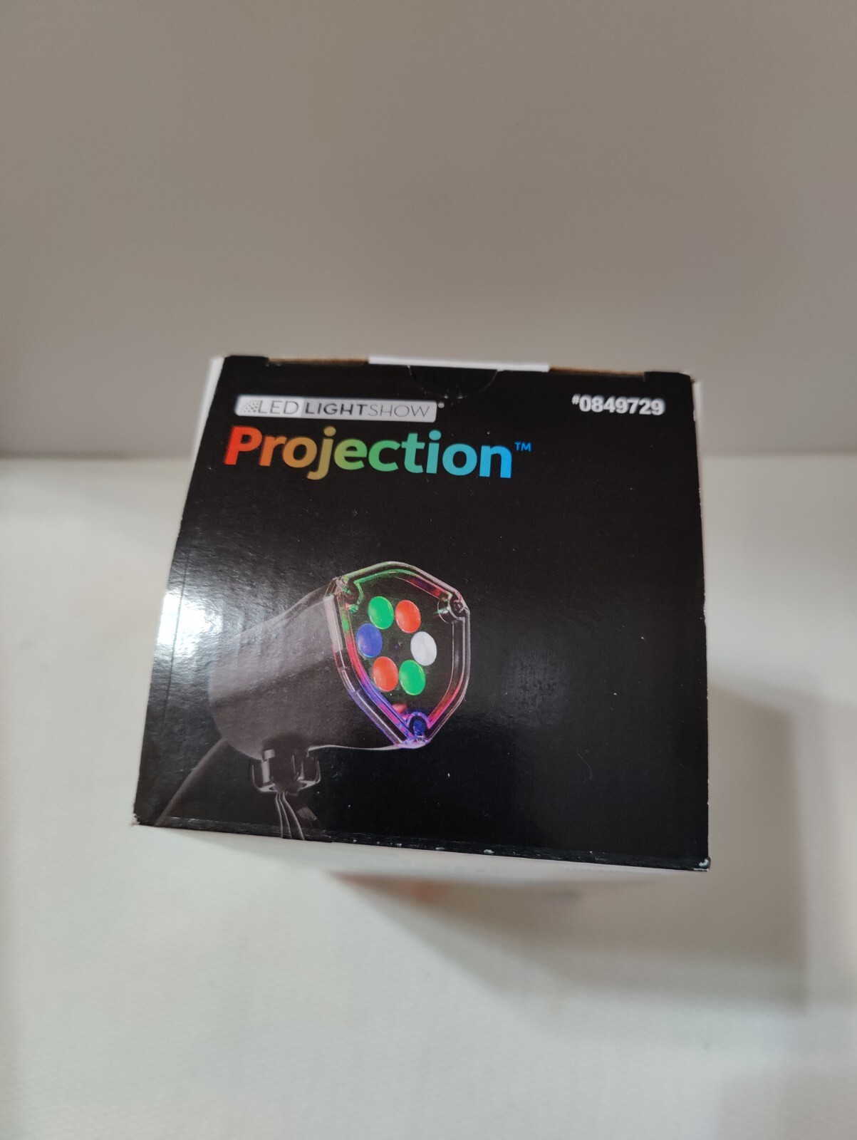Led LightShow Projection Multicolor Snow Flurry Swirling Snowflakes New In Box