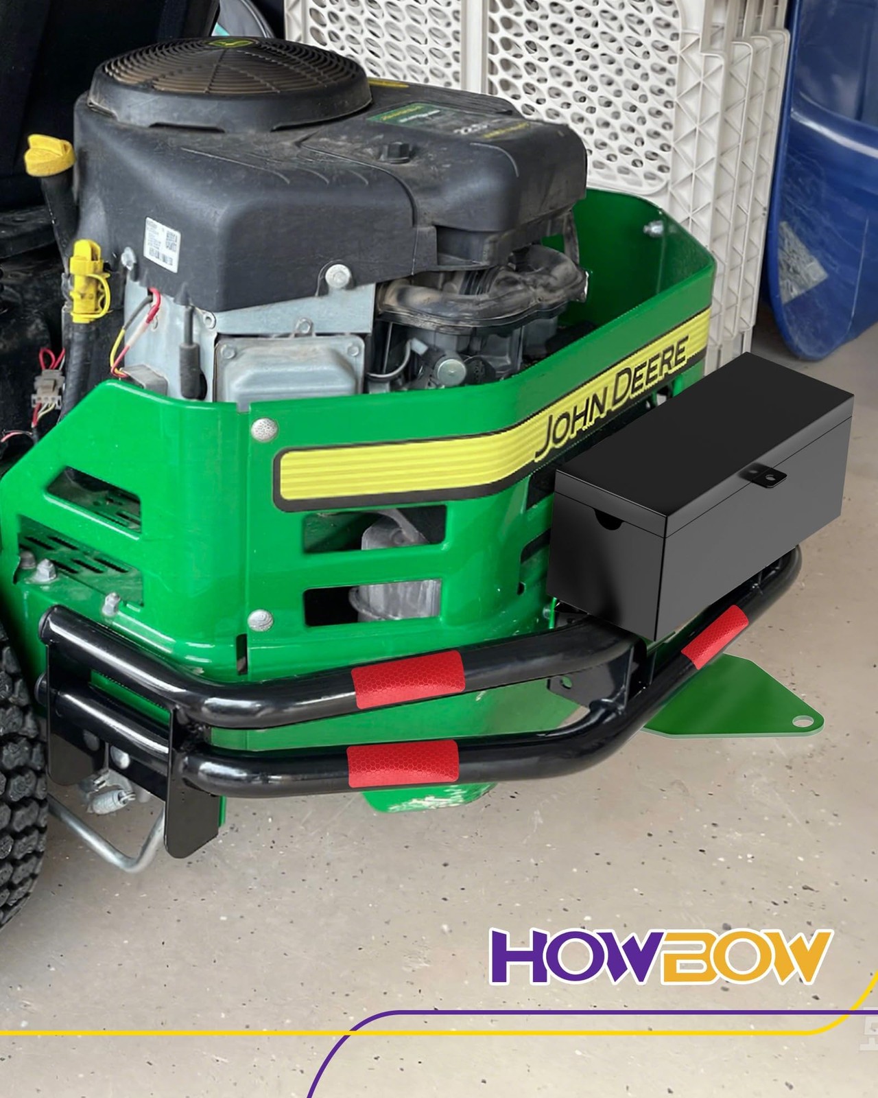 Zero Turn Lawn Mower One-Piece Rear Bumper Hitch with Toolbox for John Deere …