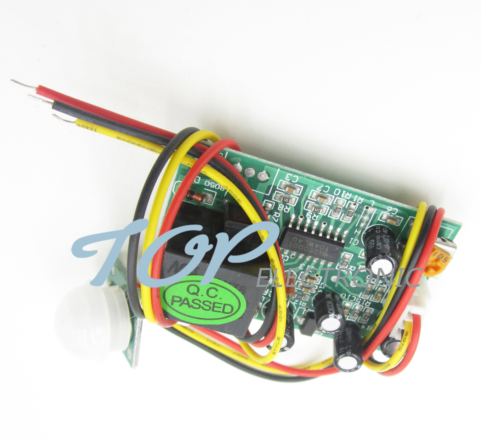 2PCS 12V PIR IR Pyroelectric Infrared Module Adjustable Relay Output Sensor TOP