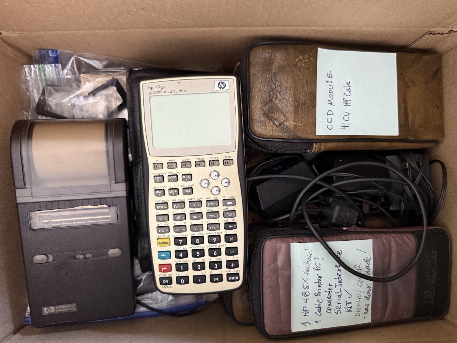 Hewlett-Packard HP-41C/41CV Mixed Lot w/ 82104A Card Reader, IR Printer