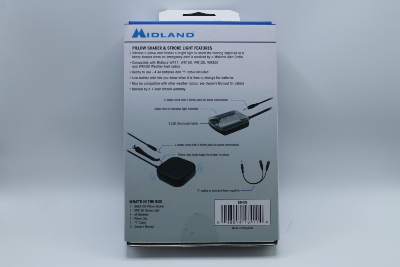 Midland Pillow Shaker & Strobe Light Combo Pack