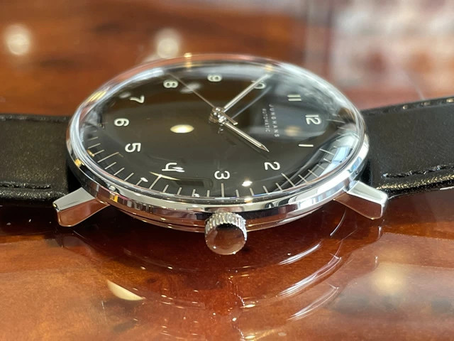Junghans Automatic 38mm Watch Max Bill 027 3400 00 black men leather