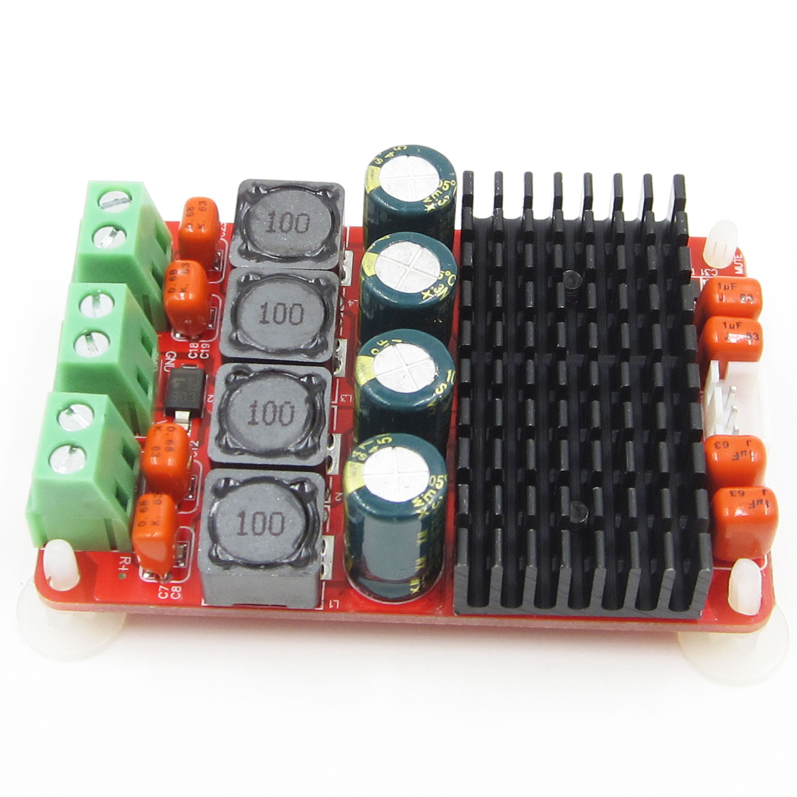 DC 12V 24V TPA3116 Dual Channel Stereo 50WX2 BTL Mono 100W Audio Amplifier Board