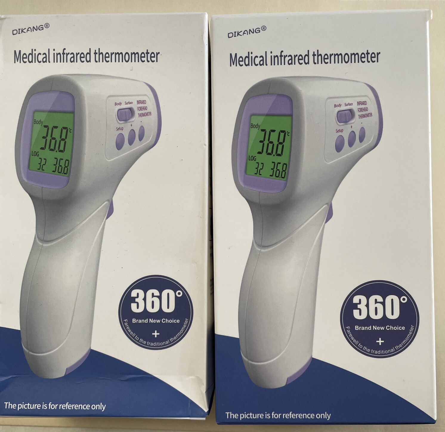Infrared Thermometer Non-Contact Dikang HG03 for Medical or General use 50-Pack