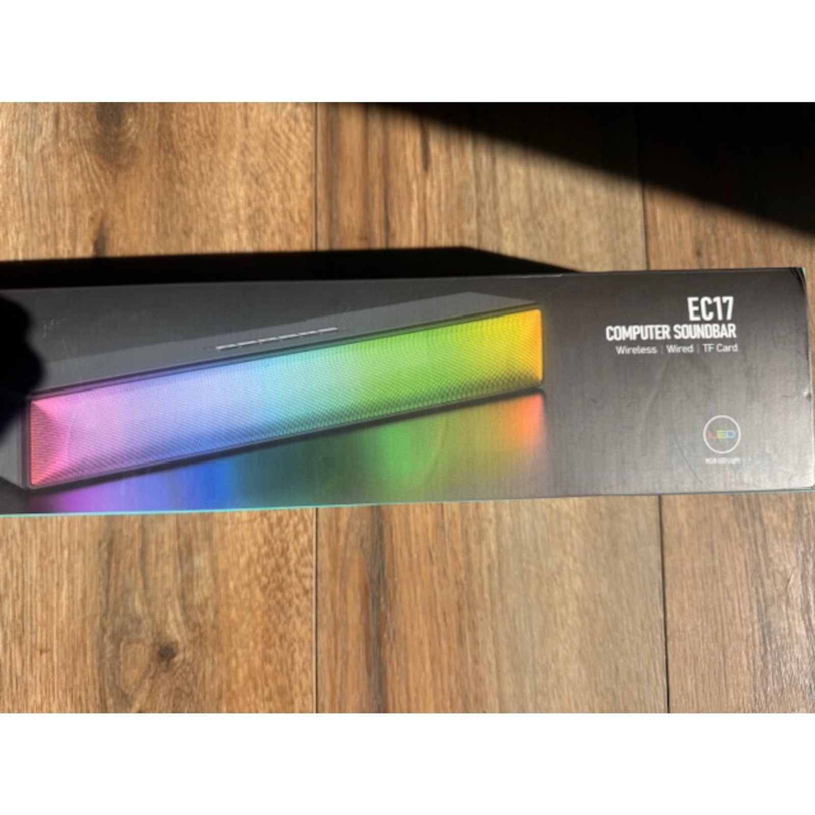 ELECZON Computer Soundbar, Wireless, TF Card, RGB LED Light